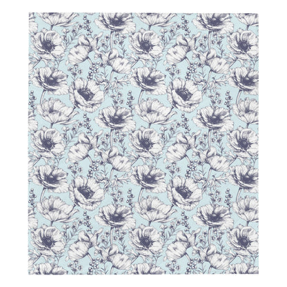 Anemone Pattern Print Design 02 Premium Quilt