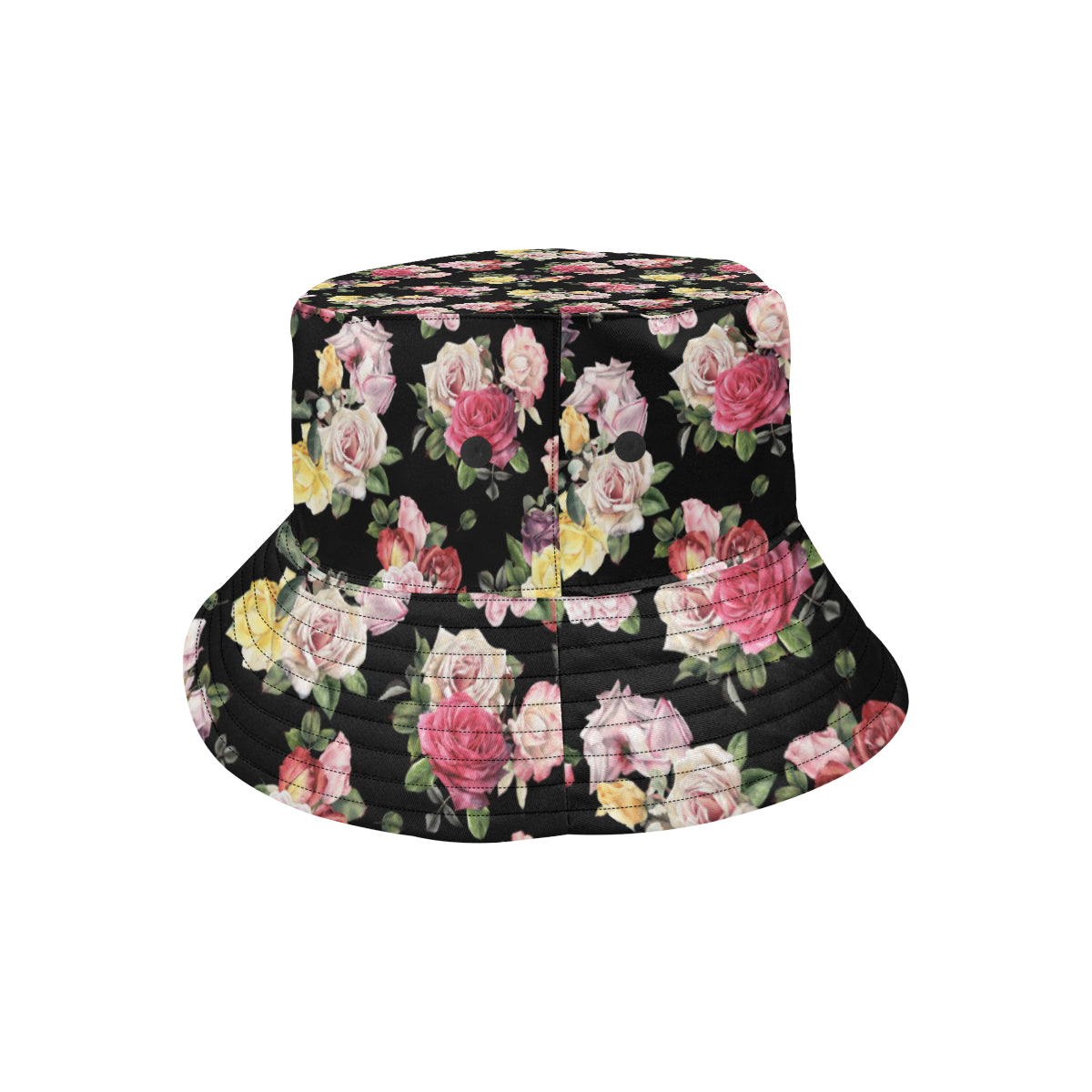 Rose Pattern Print Design RO010 Unisex Bucket Hat