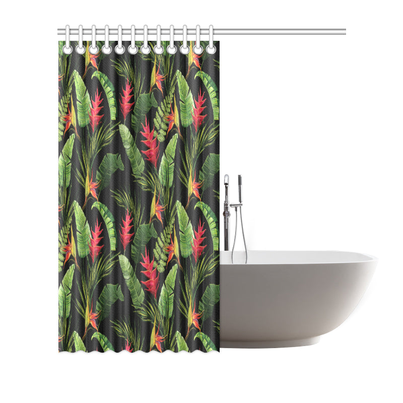 Bird Of Paradise Pattern Print Design BOP010 Shower Curtain