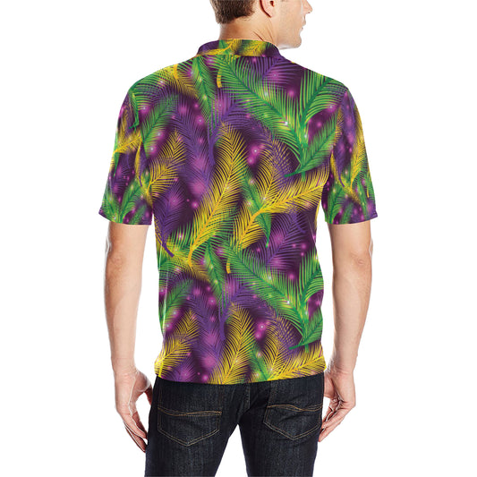 Mardi Gras Pattern Print Design 09 Men Polo Shirt