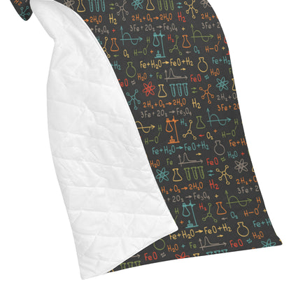 Chemical Pattern Print Design 03 Premium Quilt