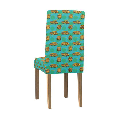 School Bus Print Design LKS308 Dining Chair Slipcover