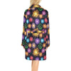 Firework Print Design LKS305 Women's Fleece Robe