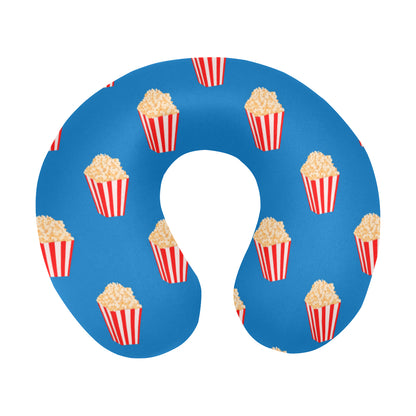 Popcorn Pattern Print Design A04 U-Shaped Travel Neck Pillow
