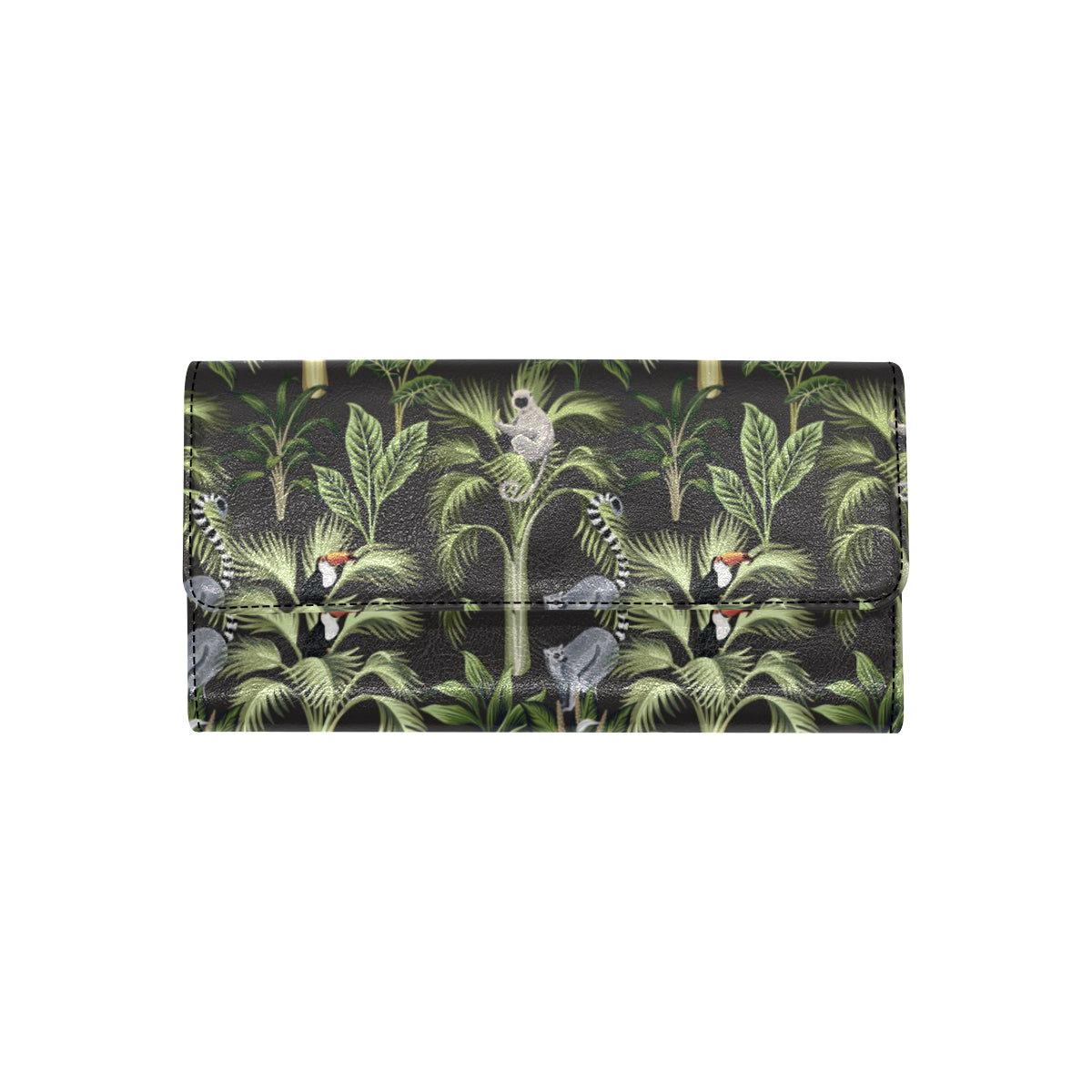 Rainforest Pattern Print Design RF05 Women's Trifold Wallet