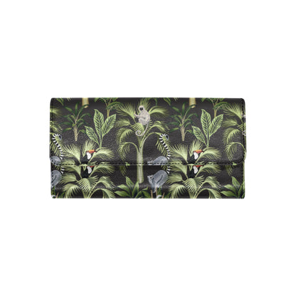 Rainforest Pattern Print Design RF05 Women's Trifold Wallet
