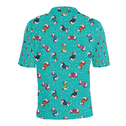 Russell Terriers Print Design LKS309 Men Polo Shirt