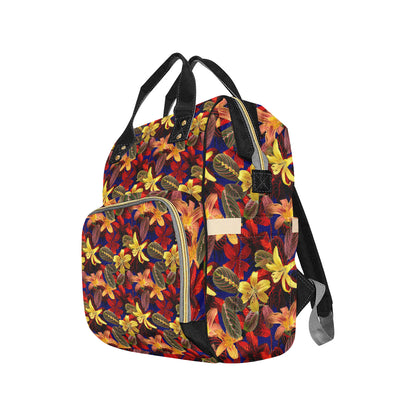 Lily Pattern Print Design LY014 Diaper Bag Backpack
