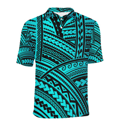 Polynesian Tribal Men Polo Shirt