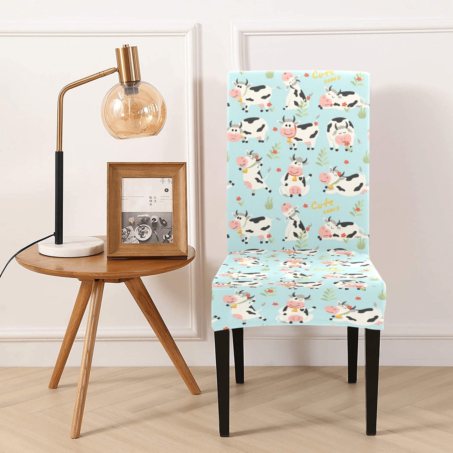 Cattle Print Design LKS403 Dining Chair Slipcover