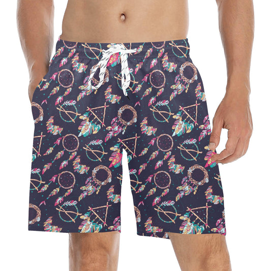 Boho Dream Catcher Colorful Men's Swim Trunks Beach Shorts