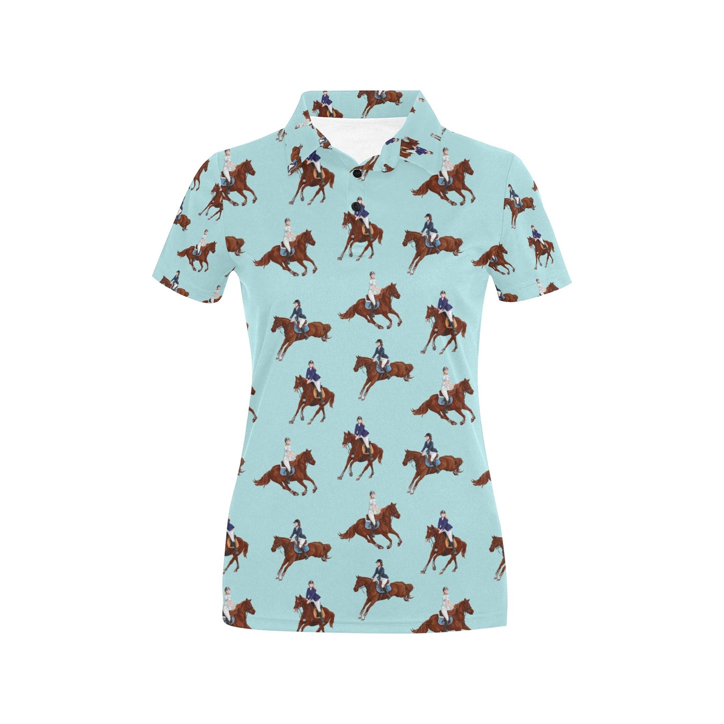 Equestrian Horse Riding Women's Polo Shirt