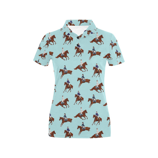 Equestrian Horse Riding Women's Polo Shirt