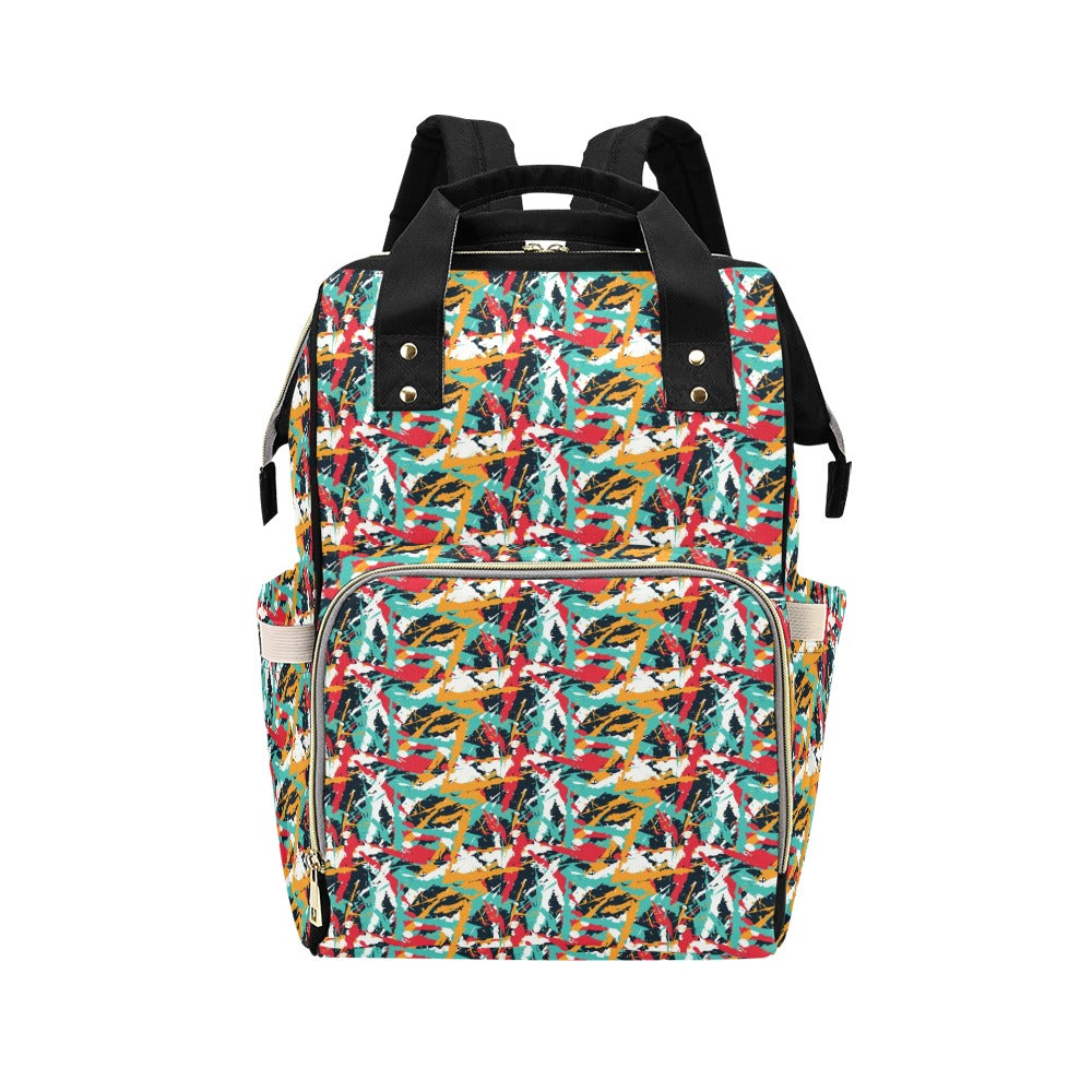 Splatter Print Design LKS304 Diaper Bag Backpack