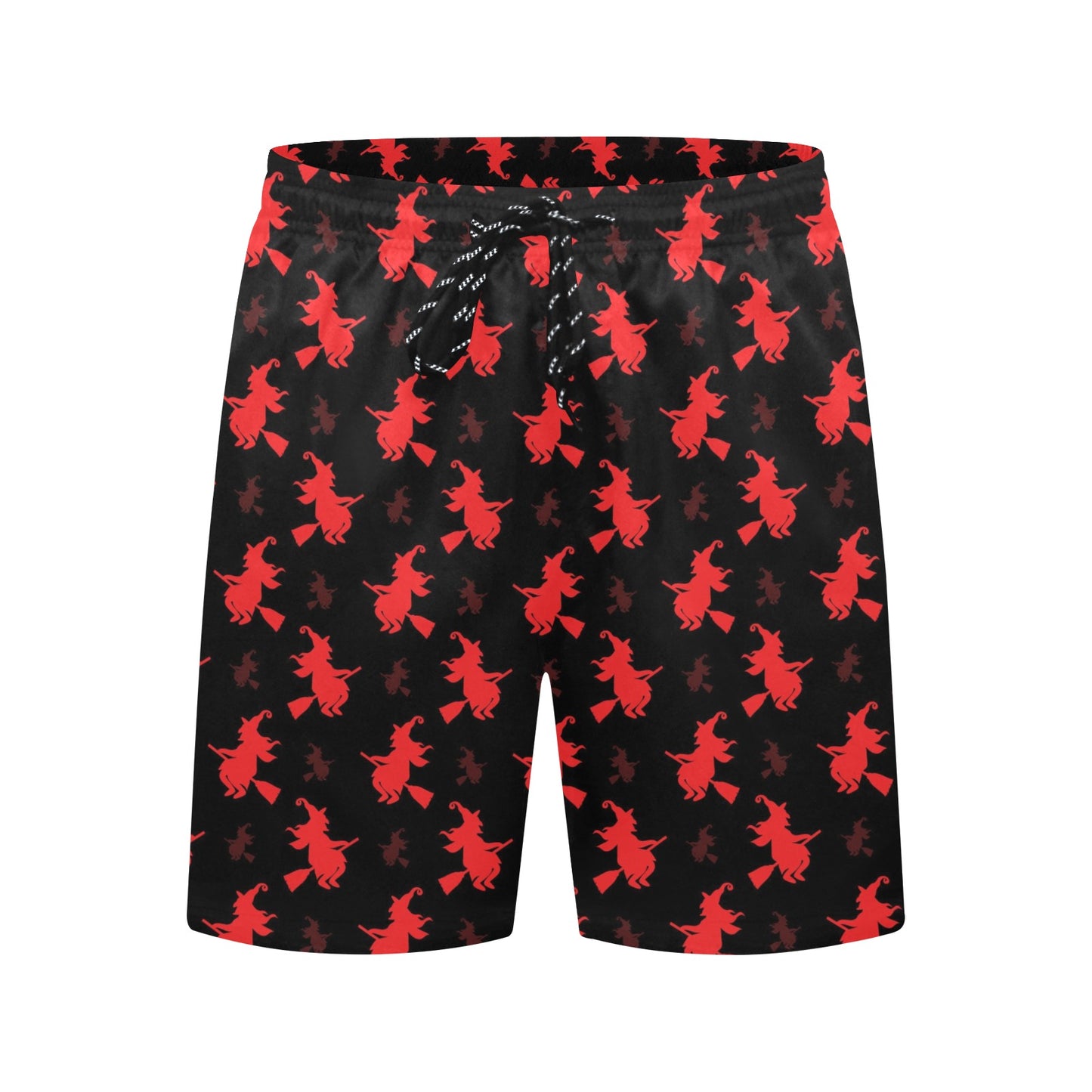 Witch Print Design LKS308 Men's Swim Trunks Beach Shorts