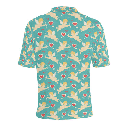 Cupid Pattern Print Design 01 Men Polo Shirt