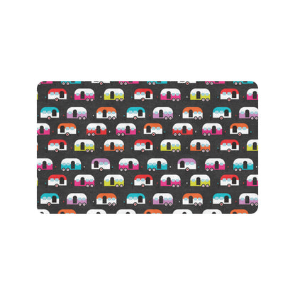 Camper Caravan Pattern Rubber Doormat