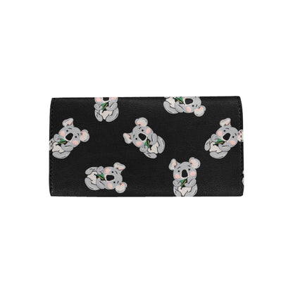 Koala Pattern Print Design 05 Women's Trifold Wallet