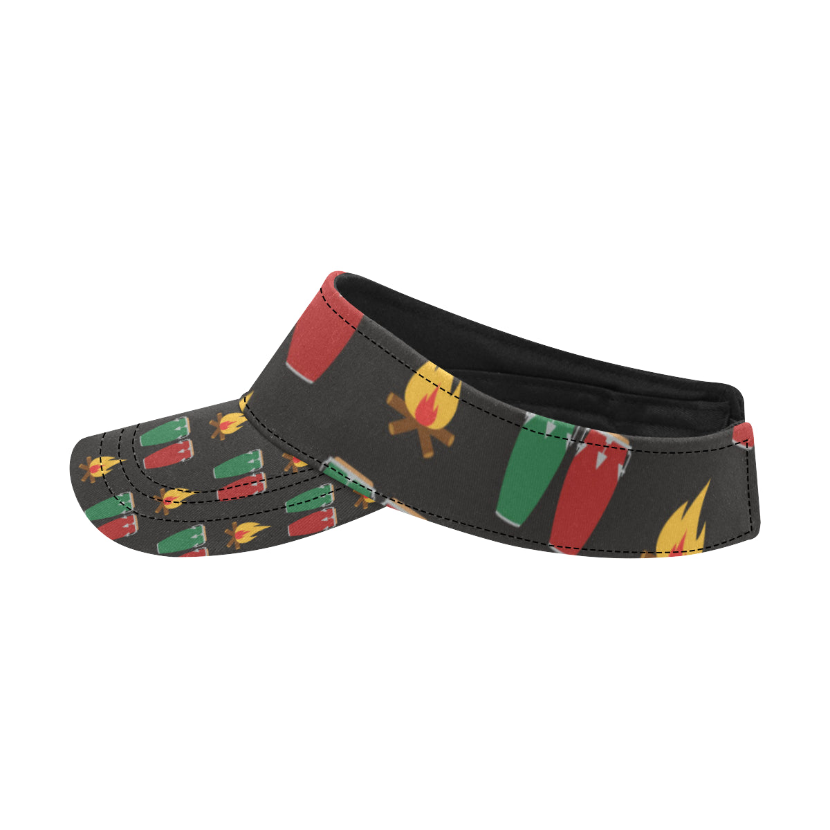 Conga Pattern Print Design 01 Unisex Sun Visor