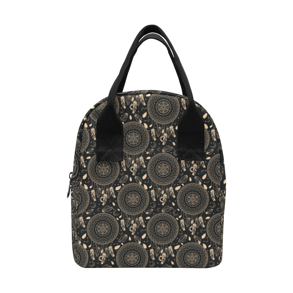 Dream Catcher Mandala Boho Moon Insulated Lunch Bag