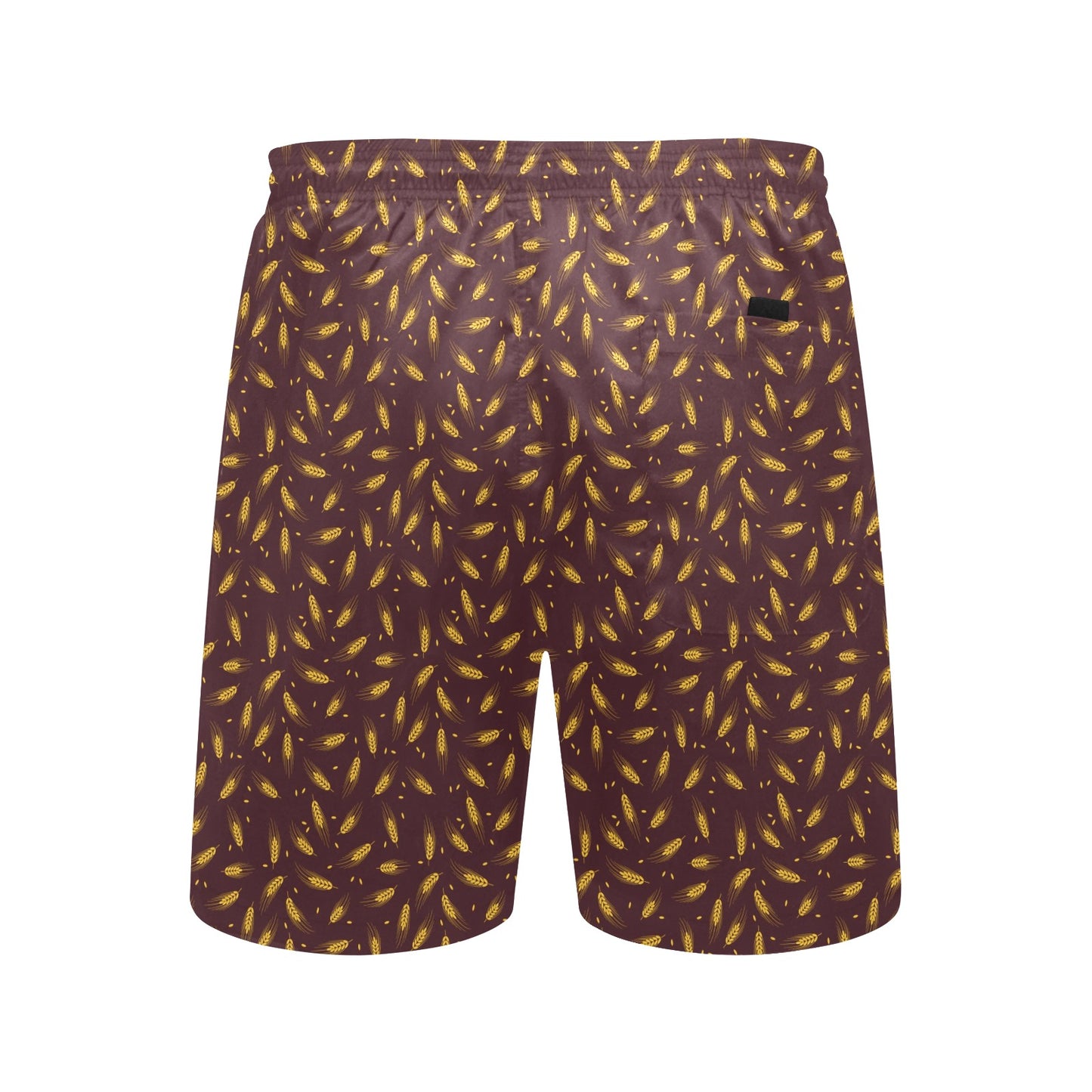 Agricultural Gold Wheat Print Pattern Men's Swim Trunks Beach Shorts