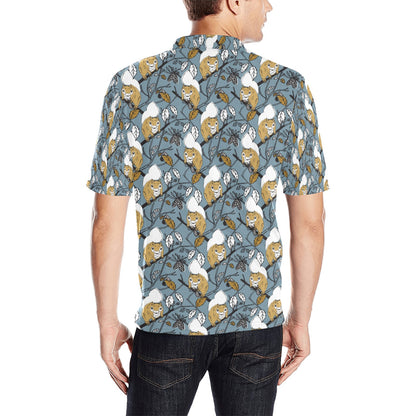 Squirrel Print Design LKS305 Men Polo Shirt