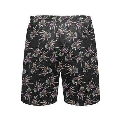 Tarantula Print Design LKS402 Men's Swim Trunks Beach Shorts