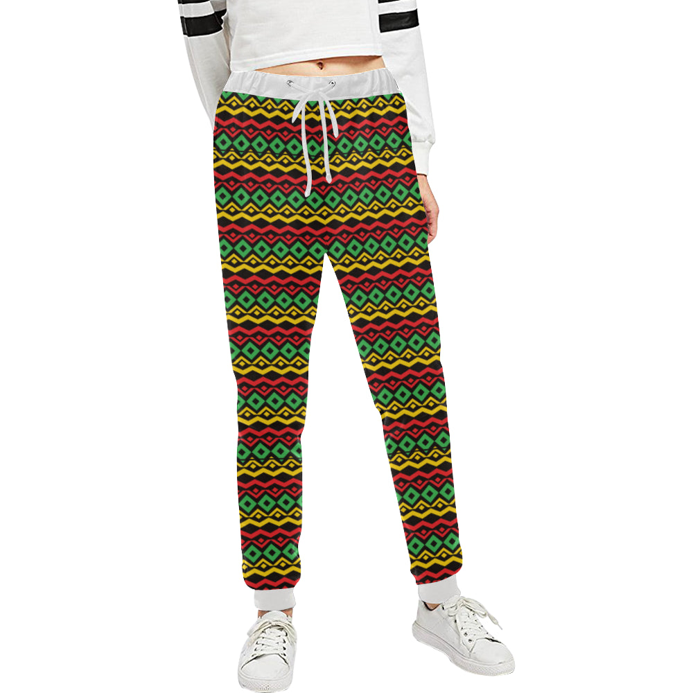 Rasta Reggae Color Themed Unisex Sweatpants