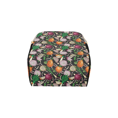Onion Pattern Print Design A03 Diaper Bag Backpack