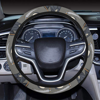 Skeleton Print Design LKS308 Steering Wheel Cover with Elastic Edge