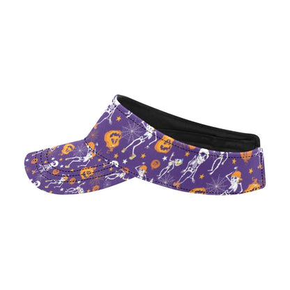 Skeleton Halloween Dance Print Design LKS304 Unisex Sun Visor