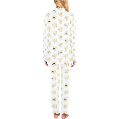 Tofu Print Design LKS301 Women's Long Pajama Set
