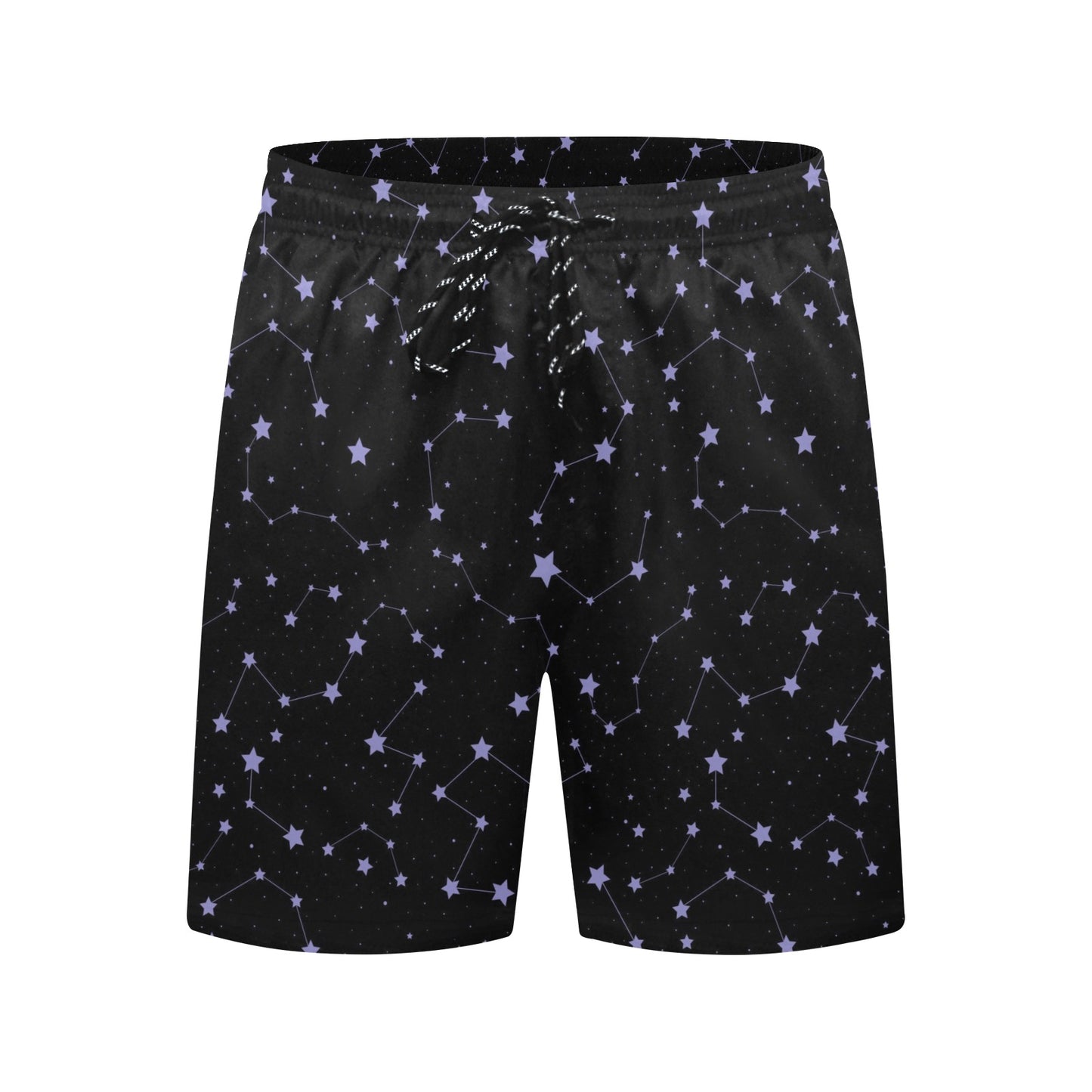 Star Print Design LKS303 Men's Swim Trunks Beach Shorts
