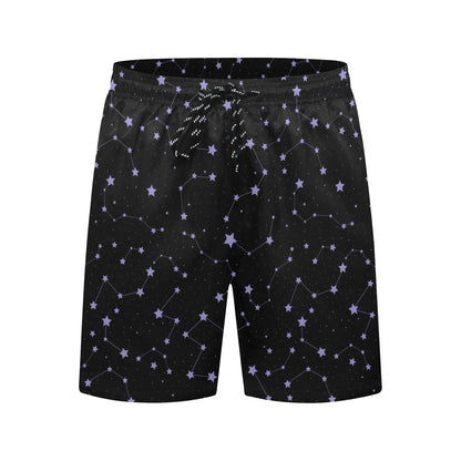 Star Print Design LKS303 Men's Swim Trunks Beach Shorts