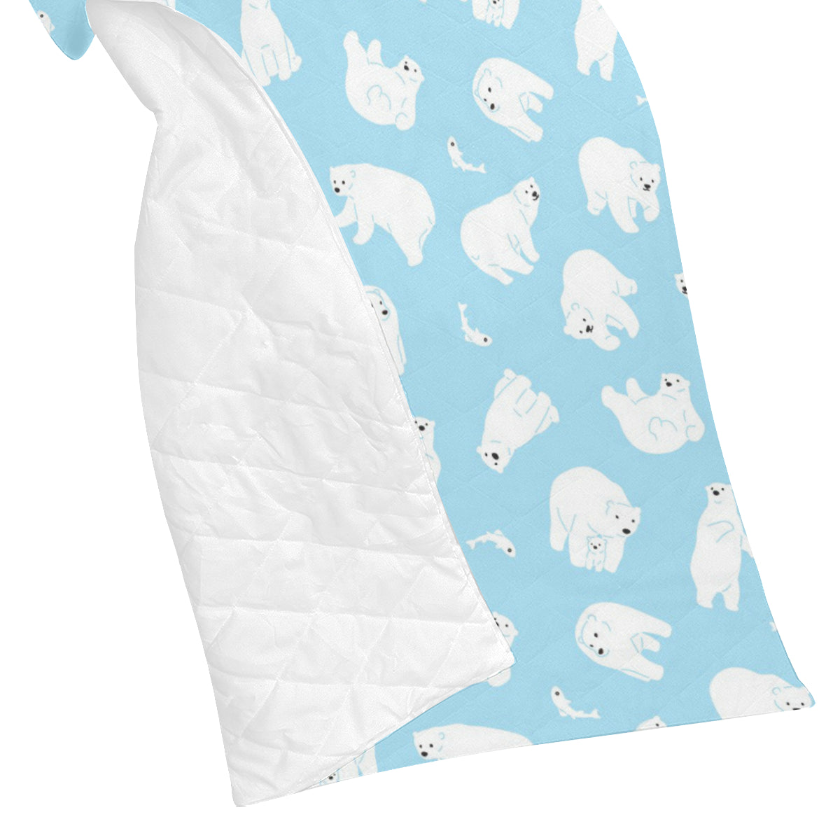 Polar Bear Pattern Print Design PB01 Premium Quilt