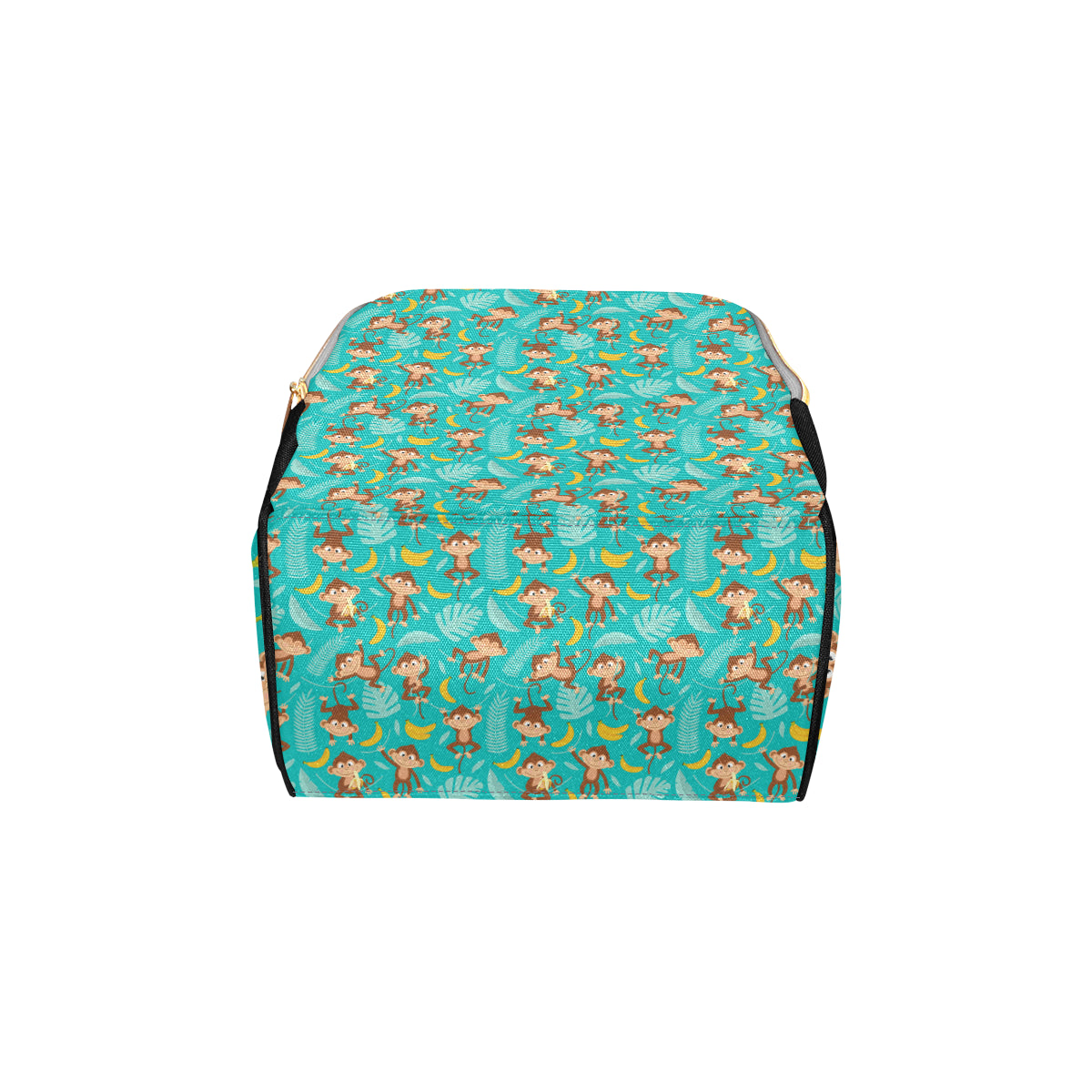 Monkey Happy Design Themed Print Diaper Bag Backpack