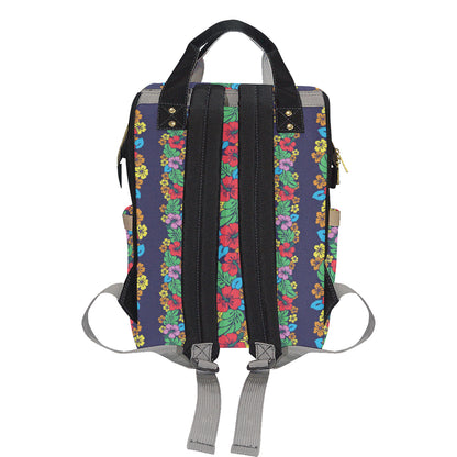 Hawaiian Themed Pattern Print Design H03 Diaper Bag Backpack