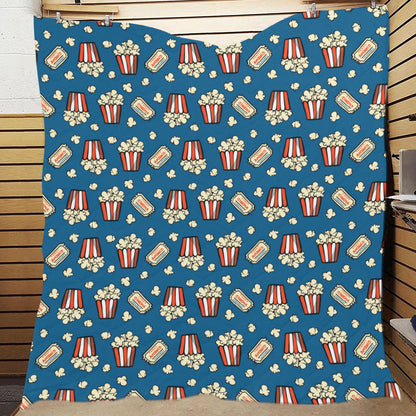 Popcorn Pattern Print Design A03 Premium Quilt