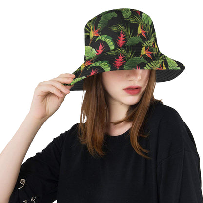 Bird Of Paradise Pattern Print Design BOP010 Unisex Bucket Hat