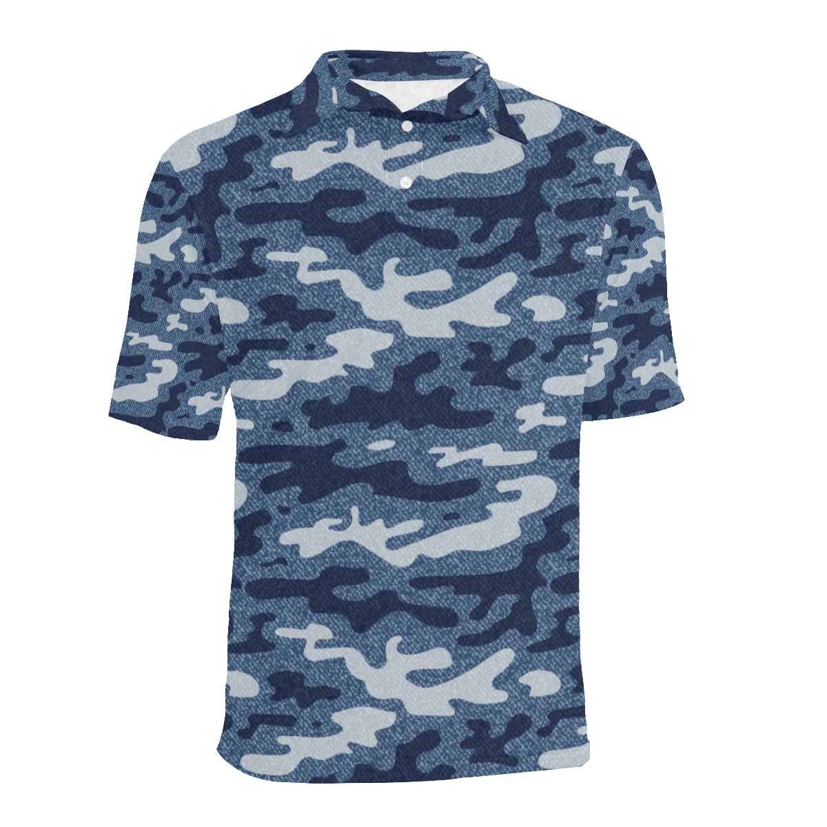Jean Camouflage Pattern Print Design 05 Men Polo Shirt