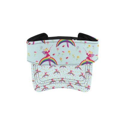 Fairy with Rainbow Print Pattern Unisex Sun Visor