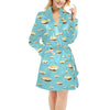 S_Mores Print Design LKS302 Women's Fleece Robe