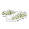 Salad Vegetable Print Design LKS302 Women's White Low Top Shoes