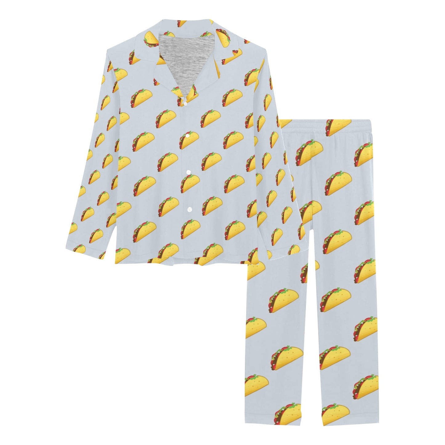 Taco Print Design LKS304 Women's Long Pajama Set