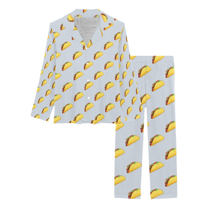 Taco Print Design LKS304 Women's Long Pajama Set
