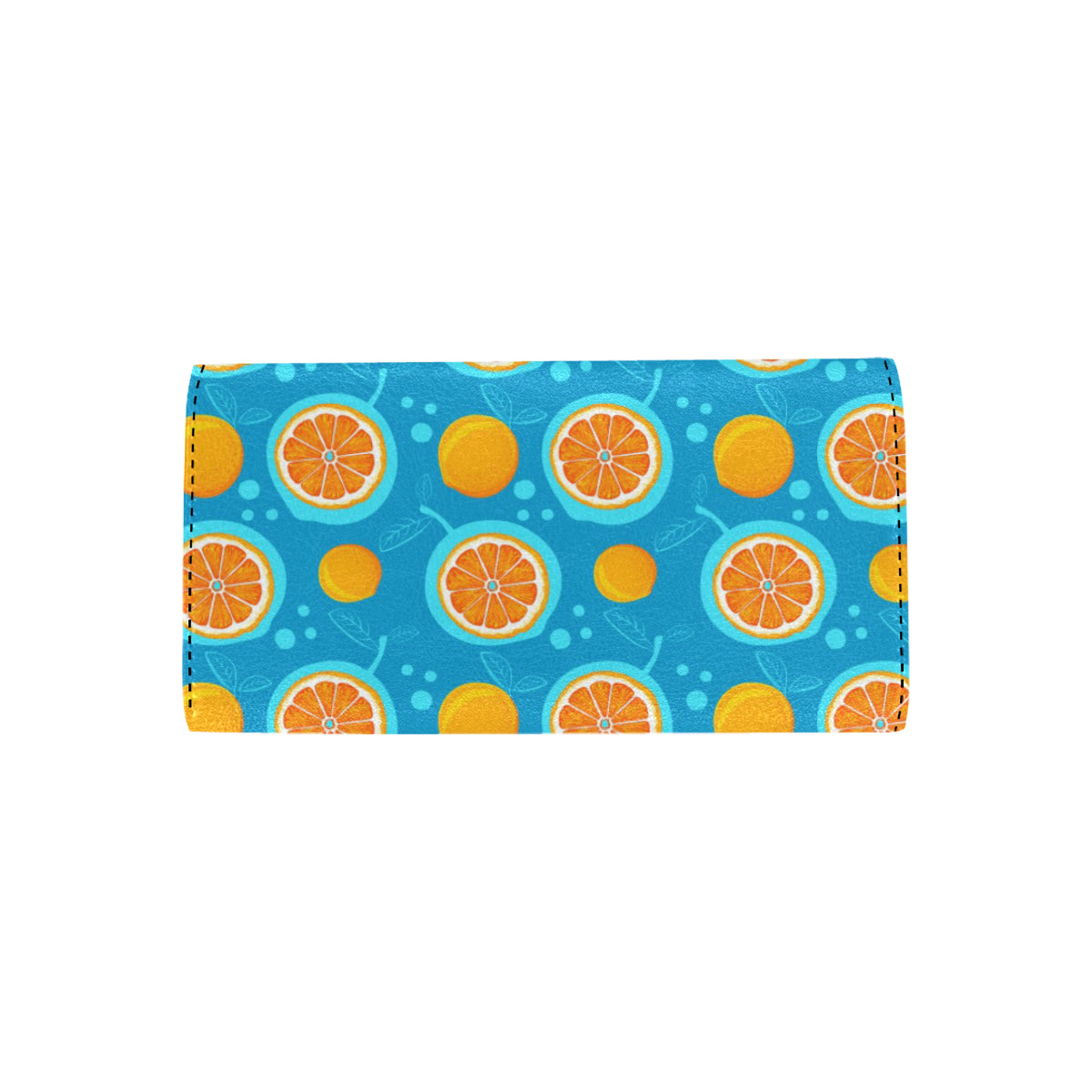 Grapefruit Pattern Print Design GF03 Women's Trifold Wallet