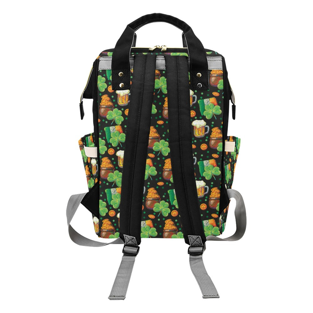St Patricks Day Print Design LKS303 Diaper Bag Backpack