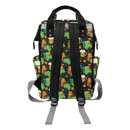 St Patricks Day Print Design LKS303 Diaper Bag Backpack