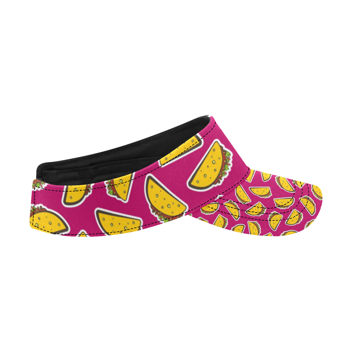 Taco Pattern Print Design TC01 Unisex Sun Visor