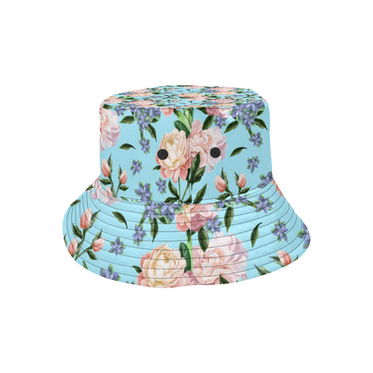 Peony Pattern Print Design PE02 Unisex Bucket Hat